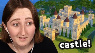 building a giant castle in the sims pt1 Streamed 12024 [upl. by Dott]