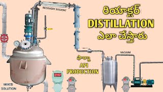 distillation process in pharmacuitical api industry  vacuum distillation  pharma api [upl. by Glori292]