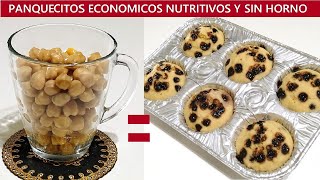 PAN DE GARBANZOS COCIDOS EN 15 MIN SIN HORNO [upl. by Atekram]