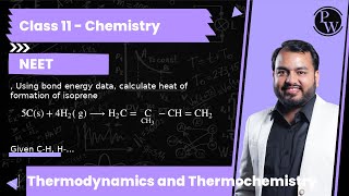 Using bond energy data calculate heat of formation of isoprene 5 Cs4 H2 g ⟶H2CCH [upl. by Eimaral]