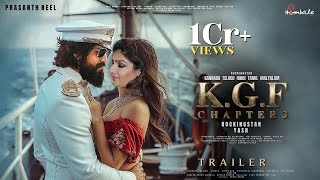 KGF Chapter 3  Trailer  HINDI  Rocking Star Yash  Prabhas  Raveena Tondon  Prashanth Neel 3 [upl. by Niknar]