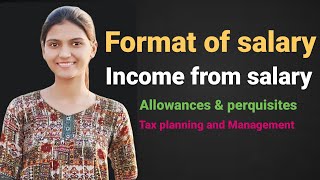 Income from salary Part1  Salary computationTax Planning and Management Income from salary [upl. by Edna]