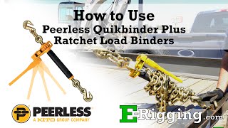 How to Use Peerless Quikbinder Plus Ratchet Load Binders [upl. by Lebar]