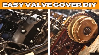 How To Replace BMW Valve Cover Gasket PCV Crankcase Hose  E90 E91 E92 E93 E60 E87 Z4  N51 N52 [upl. by Orelee]