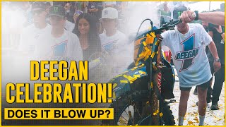 Does it Blow up  Haiden Deegan Championship Celebration [upl. by Htiduy860]