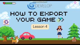 GDevelop Export your game L 4 export exe file [upl. by Llekcor]