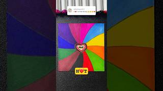 H❤️T postcard colors drawing shorts [upl. by Adnohsak]