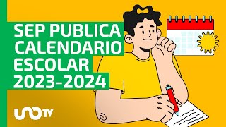 Calendario Escolar 20232024 cuándo serán los puentes y días festivos esto dice SEP [upl. by Nylecaj]