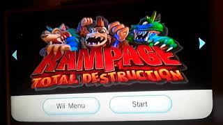 Opening To Rampage Total Destruction 2006 For Wii [upl. by Amalia892]