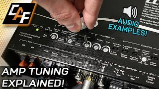 Amplifier Tuning Settings How To  Gain Crossovers Bass Boost [upl. by Iggie]