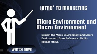 Micro Environment and Macro Environment in Marketing [upl. by Heath]