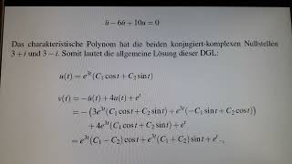 Differentialgleichungen 46 Eliminationsmethode Anfangswertproblem [upl. by Filmer341]