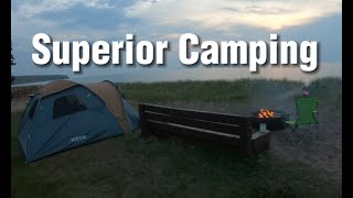 Out again camping on Lake Superior South shore in Herbster Wisconsin [upl. by Ateerys785]