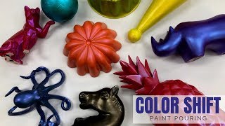 FolkArt Color Shift Paint Pouring [upl. by Thompson563]