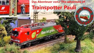 Pauli auf Reisen Ein Abenteuer auf 2 Anlagen  moderne Modellbahn H0 187 XL Fahrvideo Oktober 2024 [upl. by Eciram]