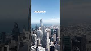 The view from the top of the Transamerica Pyramid in San Francisco DowntownSF [upl. by Amliv]