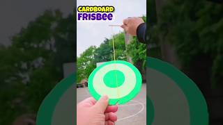 cardboard frisbee  how to make cardboard thrower  rubberband shooting toy [upl. by Aip]