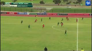 Onesimus Chipango COSAFA U17 video report against Angola [upl. by Eiramit180]