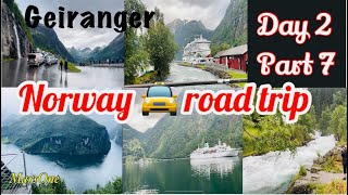 🇳🇴 Discovering Geirangerfjord Day 2 Part 7 Fjord in Norway  Exploring Village in NorwayGeiranger [upl. by Aciruam]