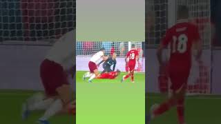 Tsimikas puts his life on the line to prevent a shot on goal liverpool shortsfyp video foryou [upl. by Nitsyrk]