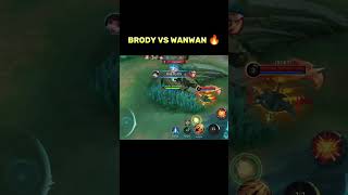 BRODY VS WANWAN 😂 mlbb mobilelegends shorts [upl. by Pell696]