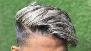 ASH GREY HAIR COLOR FOR MEN [upl. by Derfiniw482]