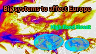 Big systems with heavy rain in Europe on the first week of October 2024 [upl. by Avrit]