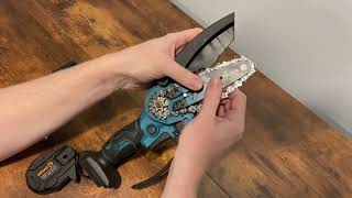 How To Assemble A Mini Electric Chainsaw Saker [upl. by Peednama604]