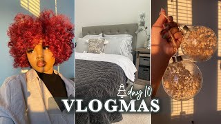 VLOGMAS DAY 10 Breakfast for Two Apartment Plans Christmas Shopping New Bedding  More [upl. by Ayekahs]