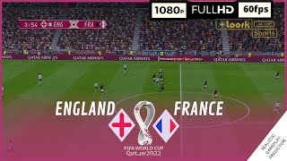 INGLATERRA vs FRANCIA  Mundial Qatar 2022 • Cuartos de final  SimulaciónRealista [upl. by Blim]