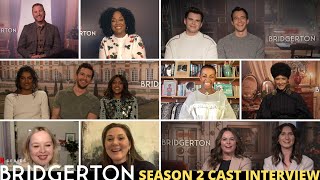 Bridgerton Season 2 Cast Interview [upl. by Eeralih]