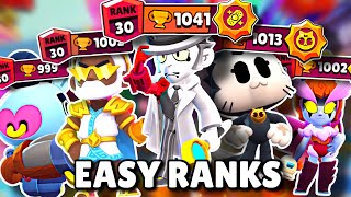 Top 10 Easiest Rank 30s In Brawl Stars New Meta [upl. by Burroughs48]