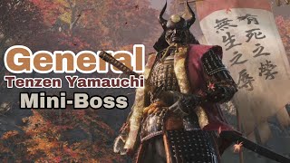 General Tenzen Yamauchi MiniBoss Fight  Sekiro Shadows Die Twice [upl. by Lauhsoj49]