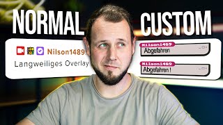 STANDARD ist LANGWEILIG Nutze CUSTOM Chat OVERLAYS [upl. by Bunnie]