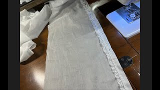 Project 31 Video 7 Day Gown amp Bonnet CC Handsewing I [upl. by Genaro]