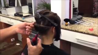 Salon Cut  Long to Bob Haircut  Part 1 [upl. by Otina435]