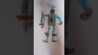 Ghost Knight fun drawing artist art ghost knight creative imagination armour metel sword [upl. by Photima651]