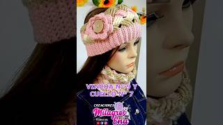 Hermoso conjunto Tejido a crochet cuello y vincha crochet ganchillo [upl. by Sanoj429]