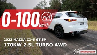 2022 Mazda CX5 GT SP 25 turbo 0100kmh amp engine sound [upl. by Onurb]