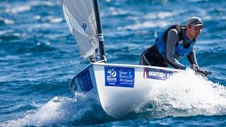 ISAF Sailing World Cup Hyeres  Giles Scott and Luke Patience on day two [upl. by Naiditch679]