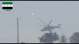 Helicopters flying low attacking north of Hama October 10 2015  Social media [upl. by Sokim]