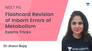 Flashcard revision of Inborn errors of metabolism  NEET PG  DrJhanvi Bajaj [upl. by Bendicta]