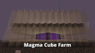 Magma Cube Farm Minecraft 117 Survival [upl. by Micky817]