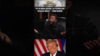 “If I’m Being Selfish I’m Voting For Donald Trump”  John Legend  CLUB SHAY SHAY [upl. by Lenni]