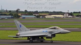 Amazing  Typhoon Takeoff [upl. by Ahterod]