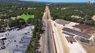 METRONET Byford Rail Extension Flyover [upl. by Nyrehtak]