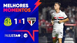 MIRASSOL SAI NA FRENTE MAS GALOPPO EMPATA PARA O SÃO PAULO MIRASSOL 1 X 1 SÃO PAULO  PAULISTÃO [upl. by Alah923]