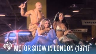 Motor Show in London Models amp Luxury Cars 1971  British Pathé [upl. by Yliram]