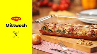 Cannelloni mit RicottaSpinatFüllung Rezept  MAGGI Mittwoch [upl. by Pubilis]