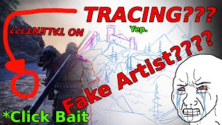 Tracing a screenshot then claiming Im an artist on the internet [upl. by Yeslek]